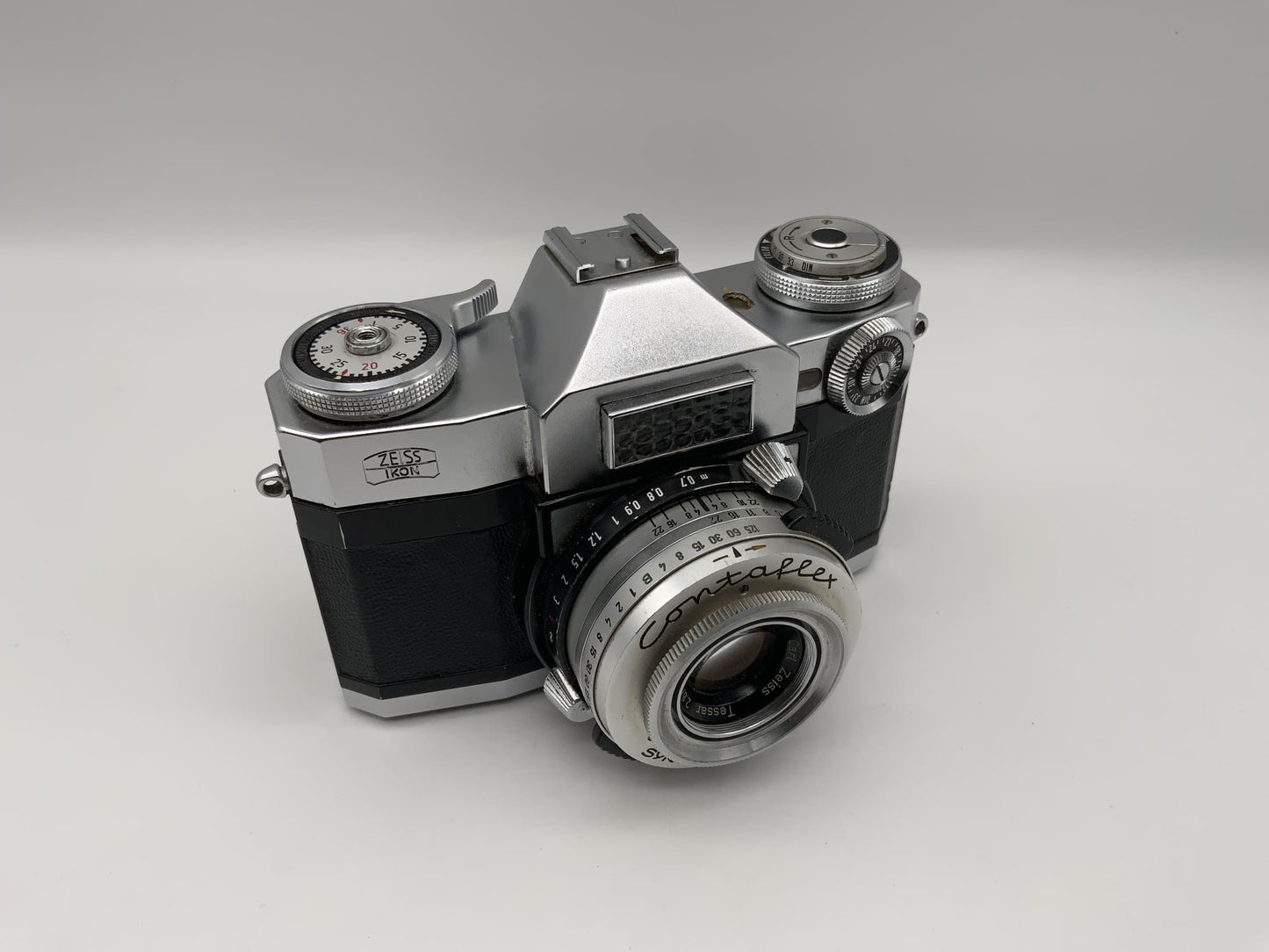 Zeiss Ikon Contaflex Spiegelreflexkamera SLR Beli defekt! Mit Tessar 50mm 1:2.8