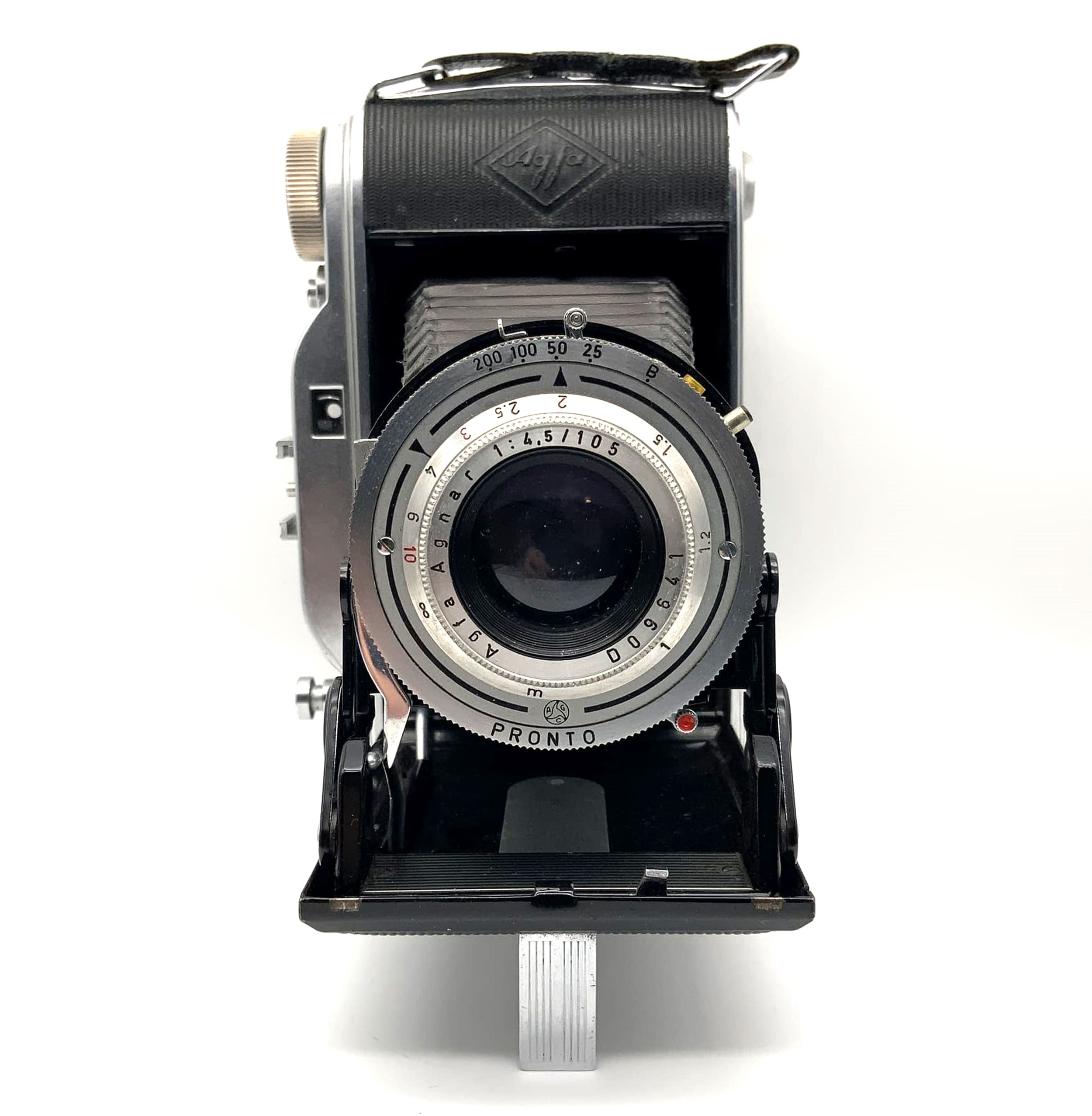 Appareil photo pliable Agfa Record I avec caméra analogique Agnar 1:4,5/105 Pronto