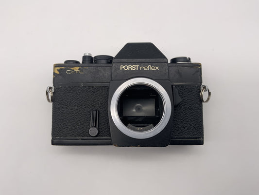 Porst reflex C-TL Spiegelreflexkamera SLR schwarz 35mm Kamera Body Gehäuse