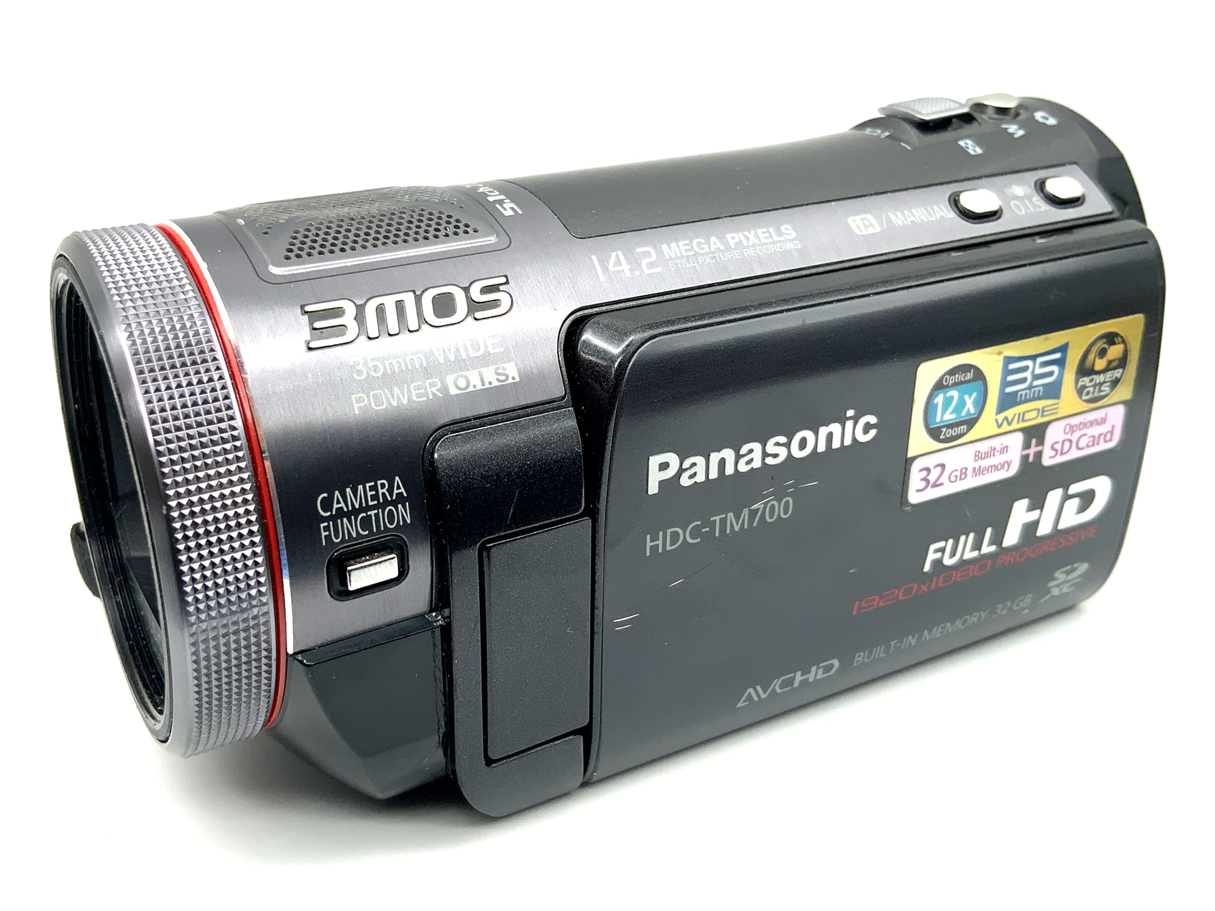 Panasonic HDC-TM700 3MOS Camcorder f=3.45-41.4mm 1:1.5 14.2 MP 35mm Wide 32GB