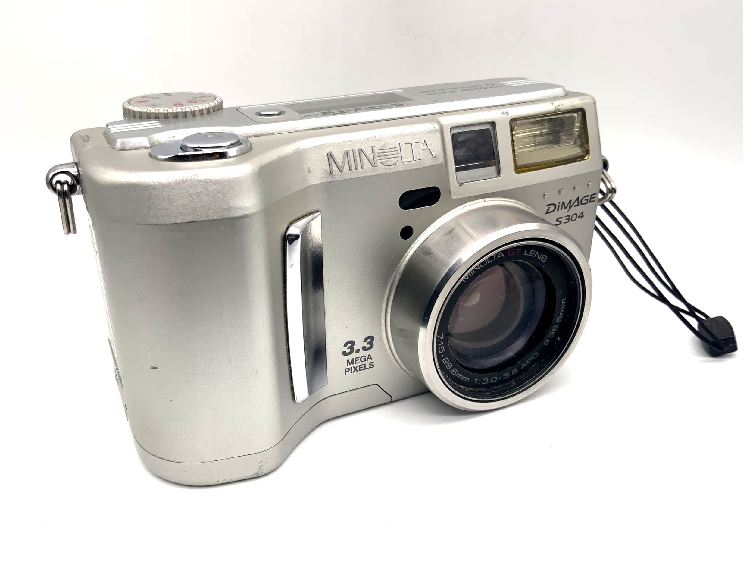 Appareil photo bridge Minolta Dimage S304 avec objectif GT 7,15-28,6 mm 1:3,0-3,6 APO 3,3 MP