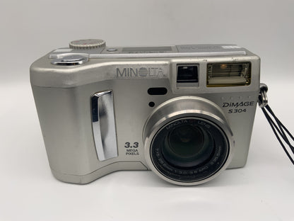 Minolta Dimage S304 Bridge-Kamera mit GT Lens 7.15-28.6mm 1:3.0-3.6 APO 3.3 MP