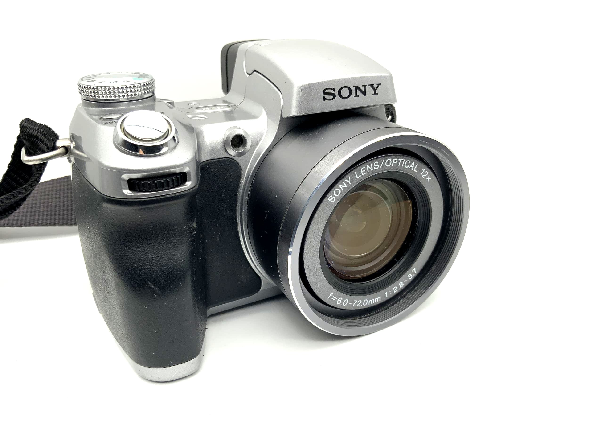 Sony Cybershot DSC-H1 avec objectif optique 12x f=6,0-72,0 mm 1:2,8-3,7 5,1 MP