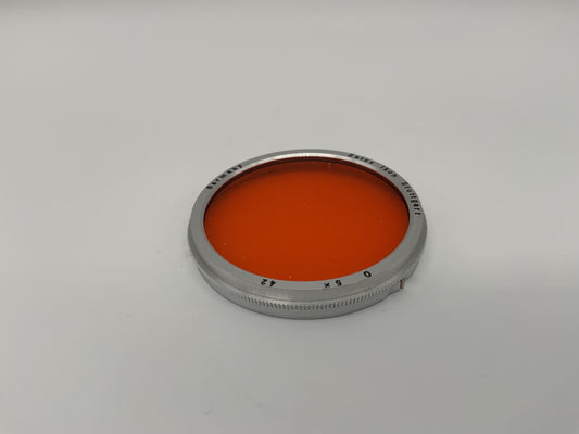 Zeiss Ikon Farbfilter 42mm Orange 5x O colorfilter Steckfilter Slip On