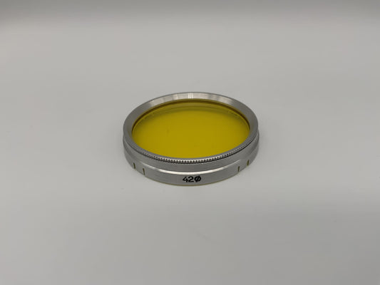 VEB Farbfilter 42mm Gelb Yellow colorfilter Steckfilter Slip On