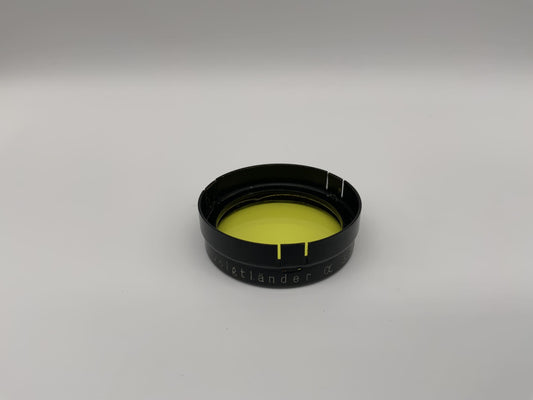 Voigtländer Farbfilter 37mm a 36,8 Gelb Yellow colorfilter Steckfilter Slip On