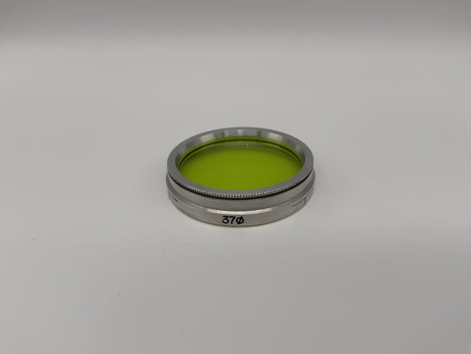 VEB Farbfilter 37mm Gelb Yellow Colorfilter Steckfilter Slip On