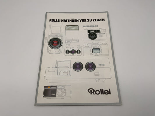 Rollei  hat Ihnen viel zu zeigen Photokina 80 Anleitung Deutsch