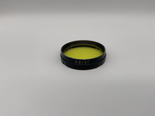 Carl Zeiss Farbfilter 37mm G2/37 Gelb Yellow colorfilter Steckfilter Slip On