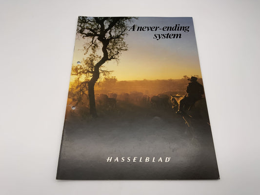 Hasselblad  A never ending system Infoheft Englisch Heft Prospekt Magazine