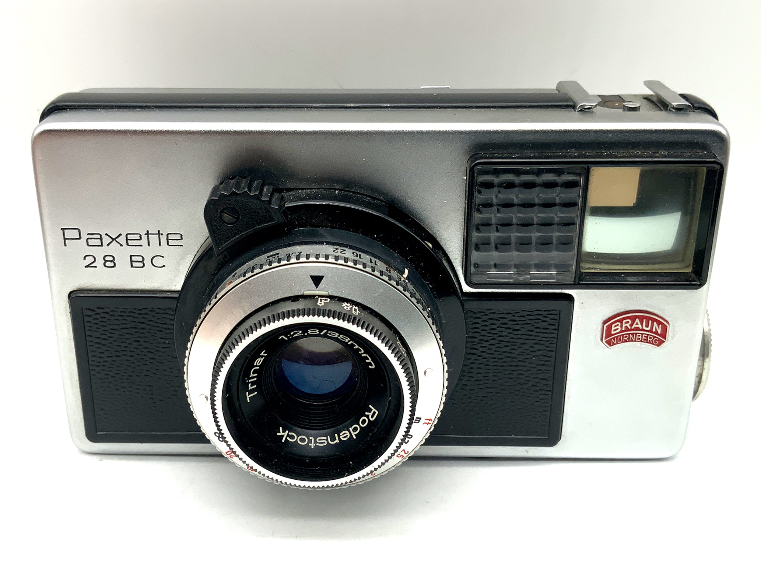 Appareil photo télémétrique Braun Paxette 28BC avec Trinar 1:2.8/38mm Compur !Beli défectueux !