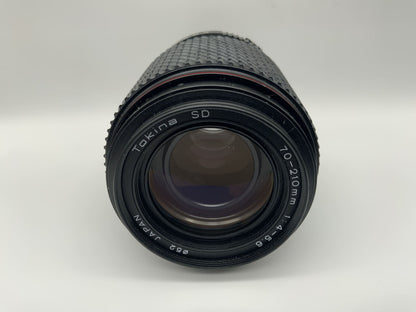 Tokina 70-210mm 1:4-5.6 Objektiv SD Macro Kamera Camera Lens (Olympus OM)