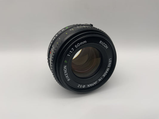 Ricoh 50mm 1:1.7 Objektiv Rikenon P Kamera Camera Lens (Pentax K)