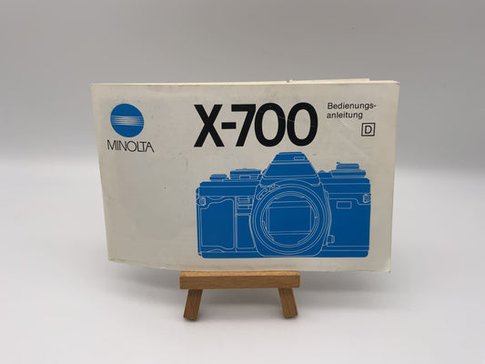 Minolta X-700  Bedienungsanleitung Deutsch Gebrauchsanweisung