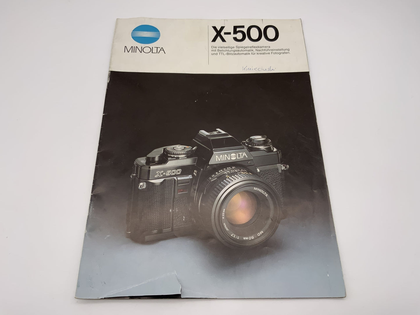 Minolta X-500  Broschüre Deutsch Gebrauchsanweisung