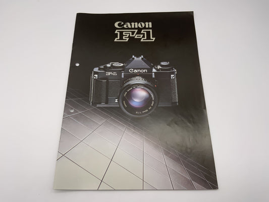 Canon F-1  Produktinformation Broschüre Deutsch Magazin Zeitschrift