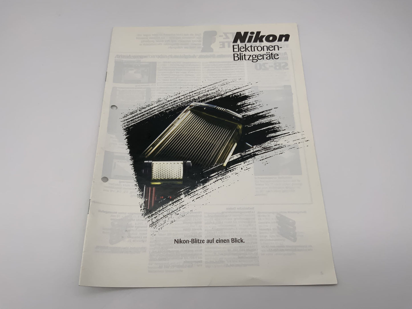 Nikon Elektronen Blitzgeräte Nikon Blitze Produktinformation Broschüre Deutsch