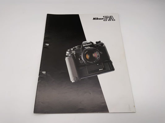 Nikon FA  Produktinformation Broschüre Deutsch Magazin Zeitschrift