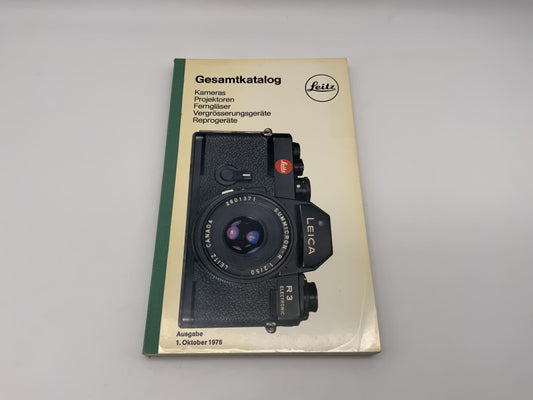 Leitz  Leica Gesamtkatalog 1. Oktober 1976 Katalog Deutsch