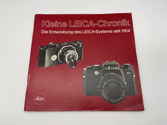 Leitz  Kleine Leica-Chronik - Die Entwicklung seit 1914 Bröschüre Deutsch