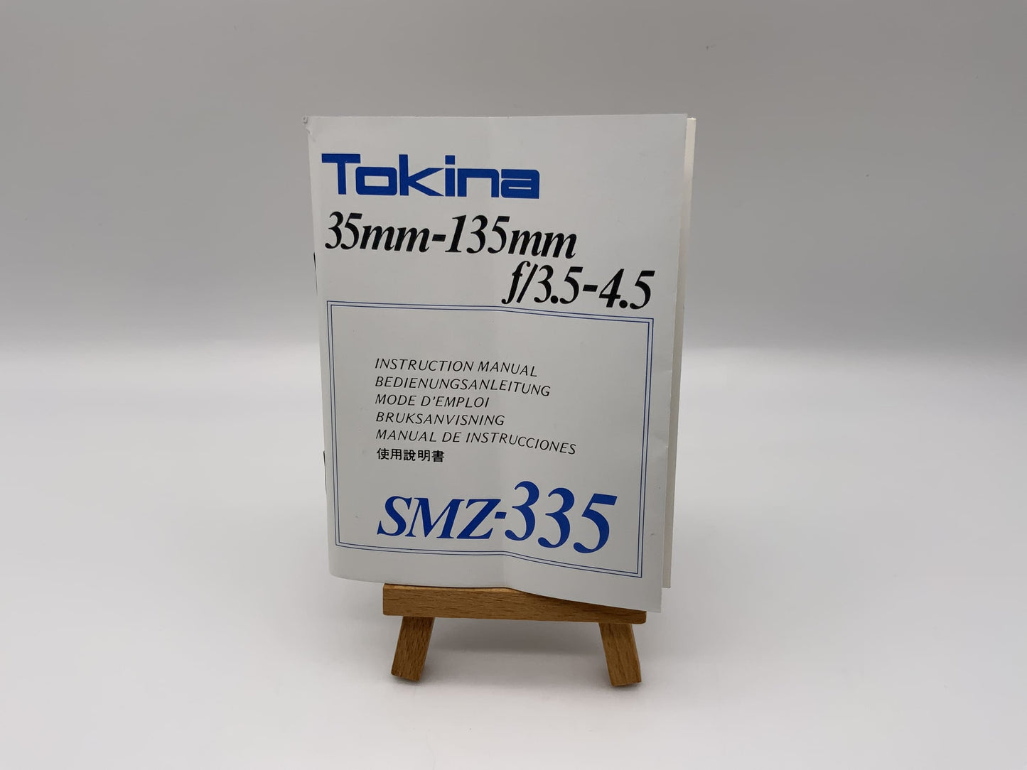 Tokina SMZ-335 35-135mm f/3.5-4.5 Bedienungsanleitung Deutsch Gebrauchsanweisung