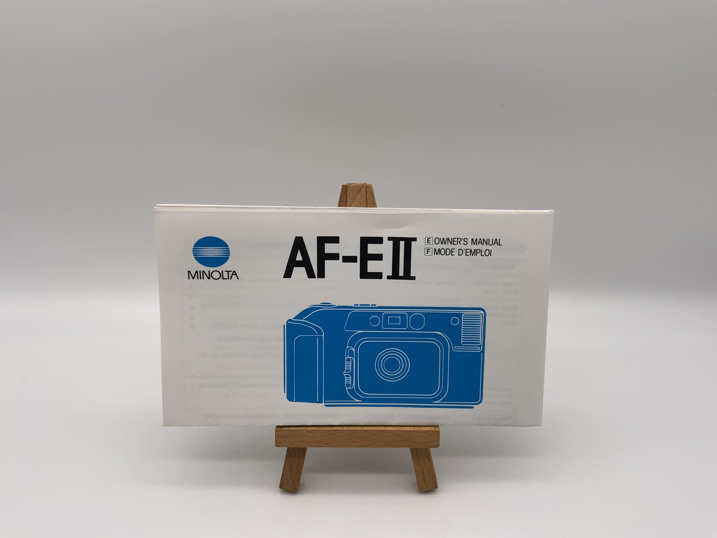 Minolta AF-EII AF-E 2 Bedienungsanleitung Englisch Gebrauchsanweisung Manual