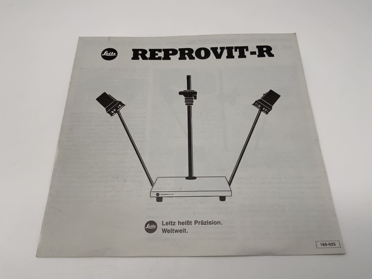 Leitz Reprovit-R (160-025) Bedienungsanleitung Deutsch Gebrauchsanweisung Manual