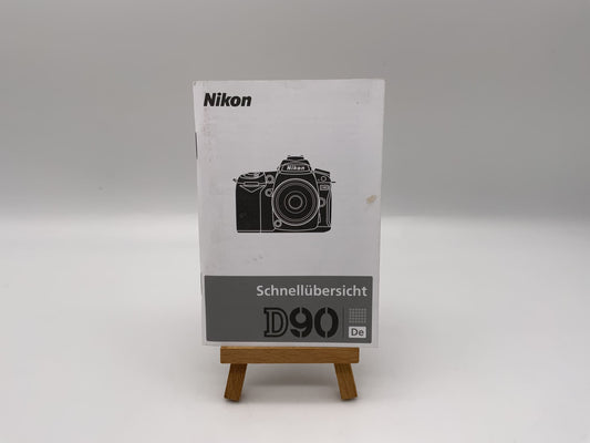 Nikon D90 schnellübersicht Bedienungsanleitung Deutsch Gebrauchsanweisung Manual