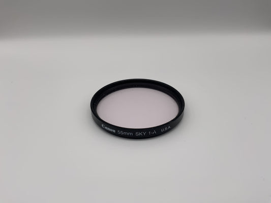 Canon Skylight 55mm Filter Sky 1-A U.S.A. Kreisförmig Filtergewinde