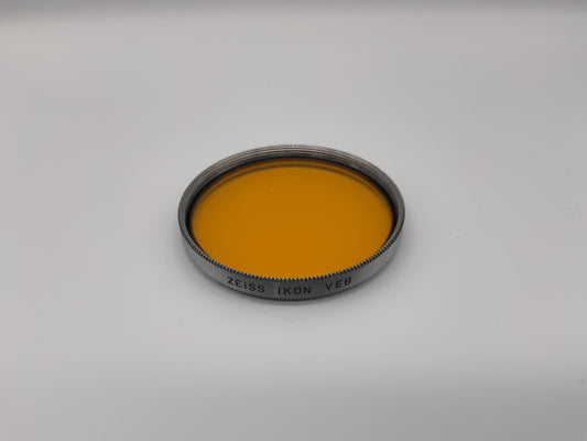 Zeiss Ikon Farbfilter 49mm Filter G4 Gelb Orange Kreisförmig Filtergewinde