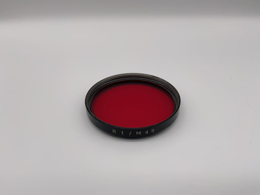 Carl Zeiss Jena Farbfilter 49mm Filter Rot R1 / M49 Kreisförmig Filtergewinde