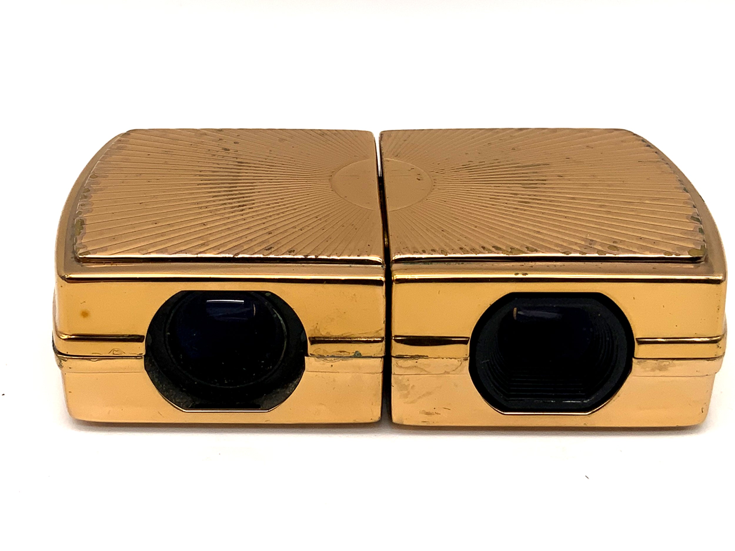 Hensoldz Wetzlar opera glasses 2x binoculars gold-plated binocular prism glass