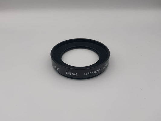 Sigma Macro Linse 52mm Filter Close-Up Lif-Size Attachment f8-f22 Kreisförmig