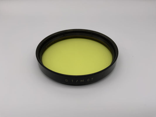 Carl Zeiss Jena Farbfilter 67mm Filter Gelb G1/M67 Filtergewinde