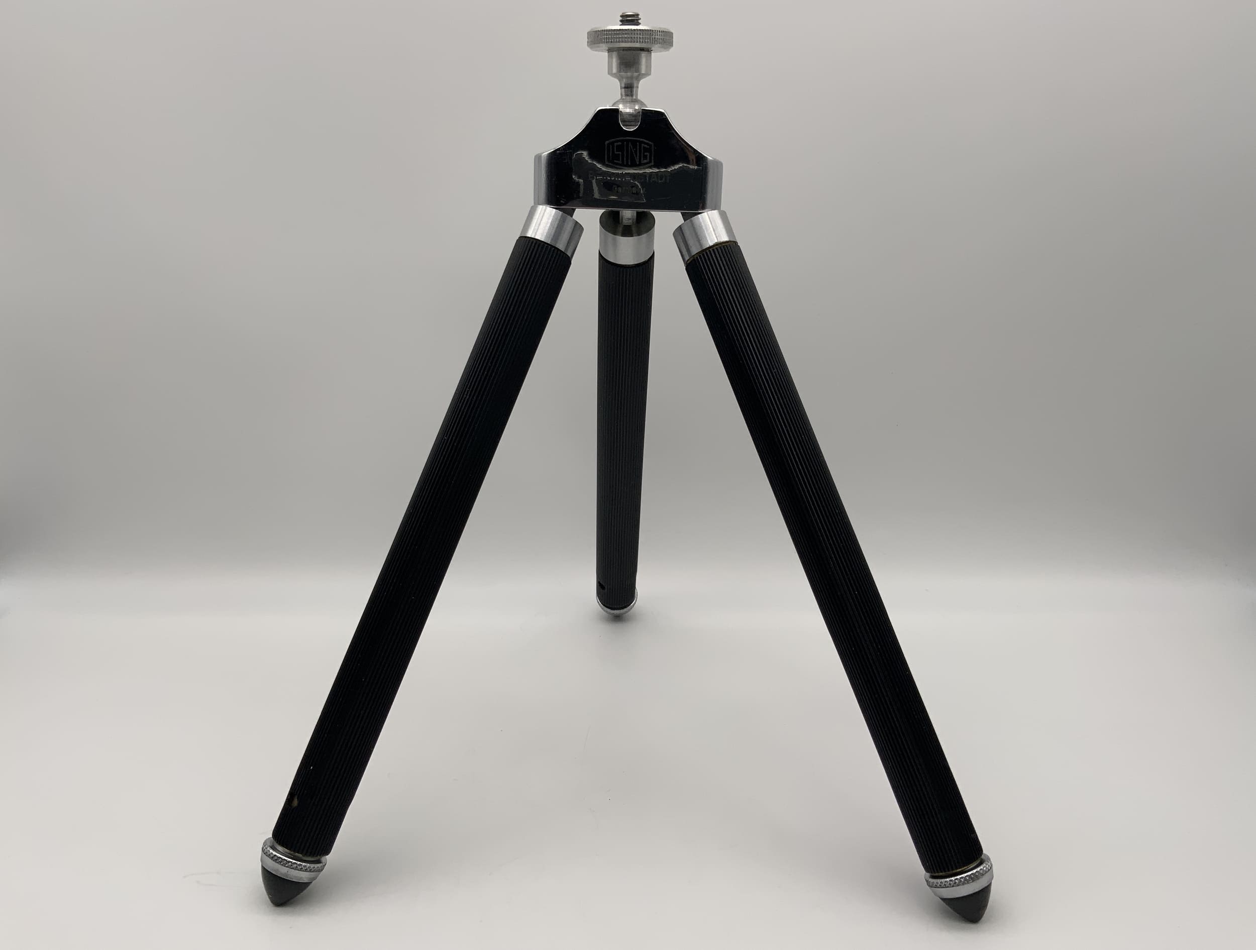 Trépied de table Ising noir/argent Bergneustadt petit trépied à filetage trépied de poche