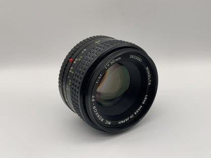 Minolta 50mm 1:1.7 Objektiv MC Rokkor-PF Kamera Camera Lens (Minolta MD)