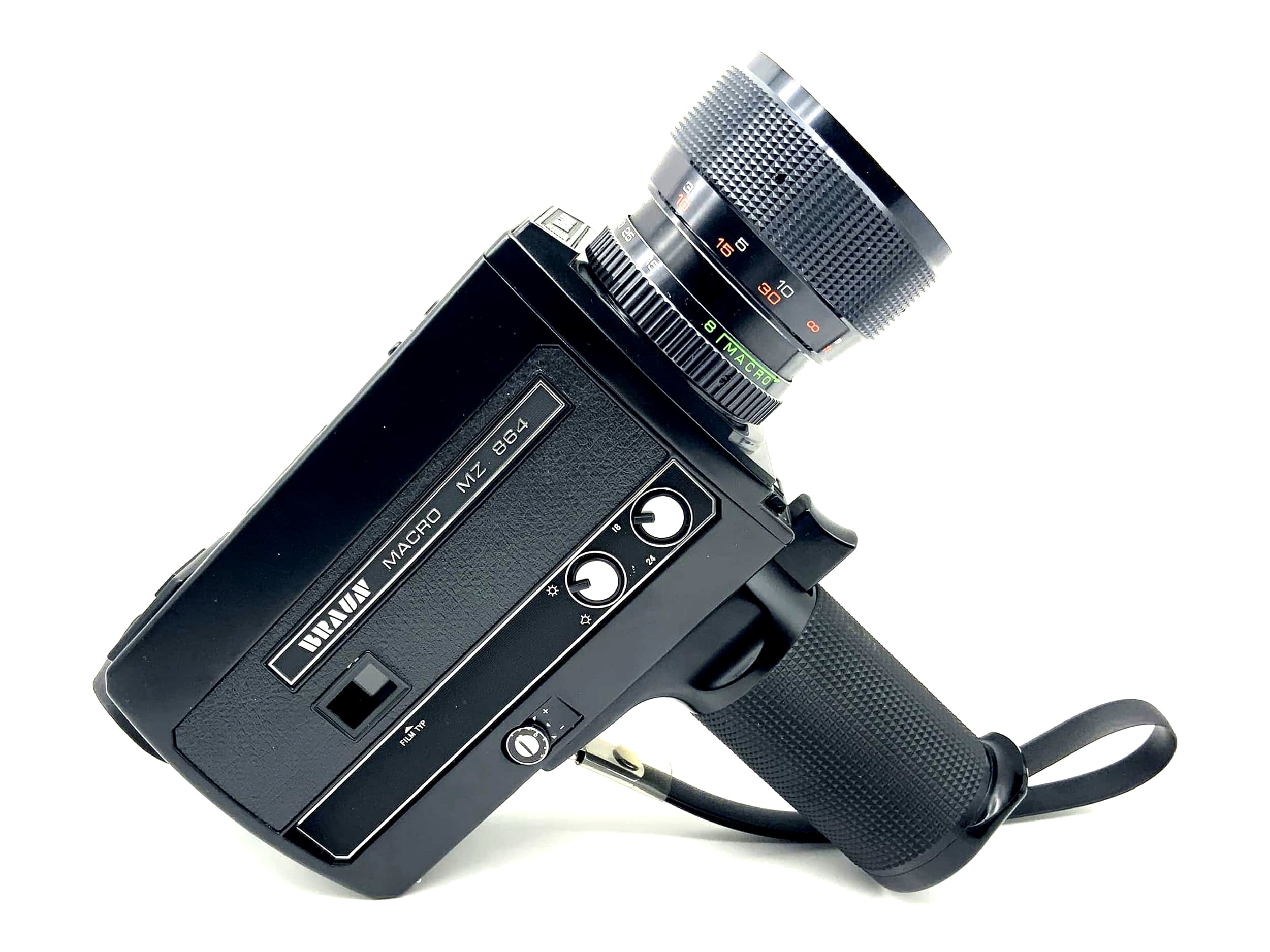 Caméra argentique Braun MZ 864 Macro Stellar Zoom 1.7 8-64 Caméra Super 8