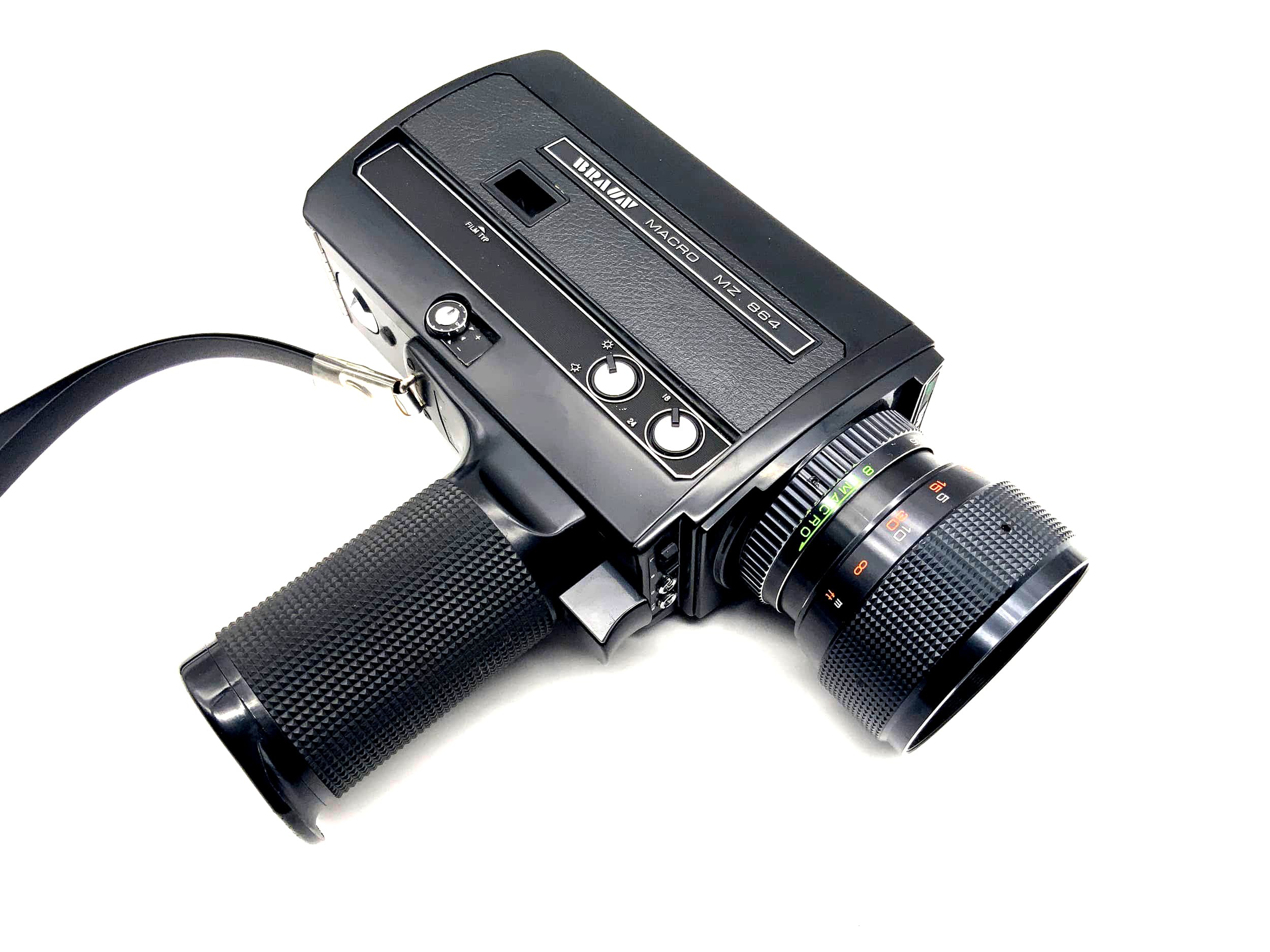 Caméra argentique Braun MZ 864 Macro Stellar Zoom 1.7 8-64 Caméra Super 8