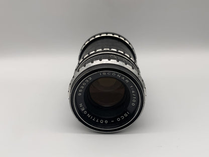 Isco Göttingen 100mm 1:4 Objektiv Isconar Kamera Camera Lens (Exa)