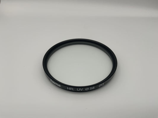 Hama UV-Filter 58mm Filter HR: (IV) Kreisförmig Filtergewinde