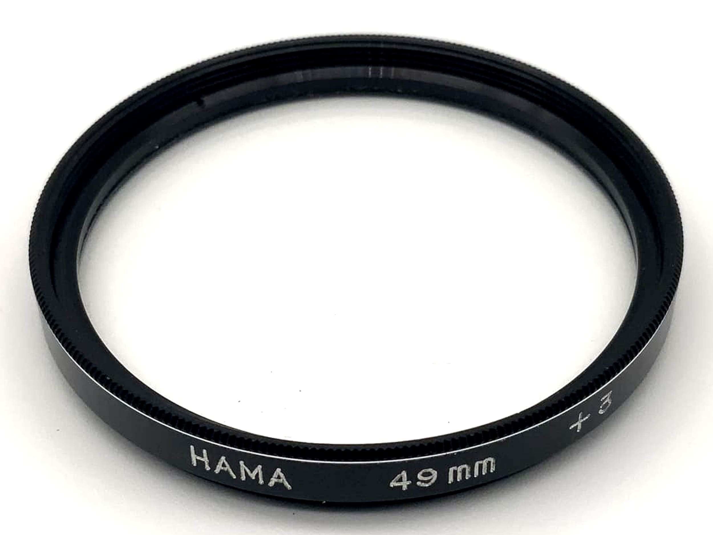 Objectif macro Hama 49 mm Filtre Objectif gros plan Objectif gros plan +3 Filetage de filtre circulaire