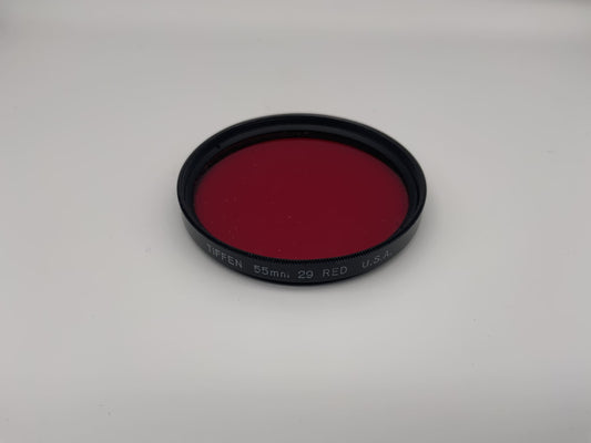 Tiffen Farbfilter 55mm Filter Rot 29 red USA Kreisförmig Filtergewinde