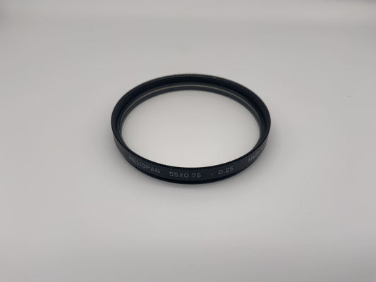 Heliopan Weitwinkel 55mm Filter 55x0,75 -0,25 Kreisförmig Filtergewinde