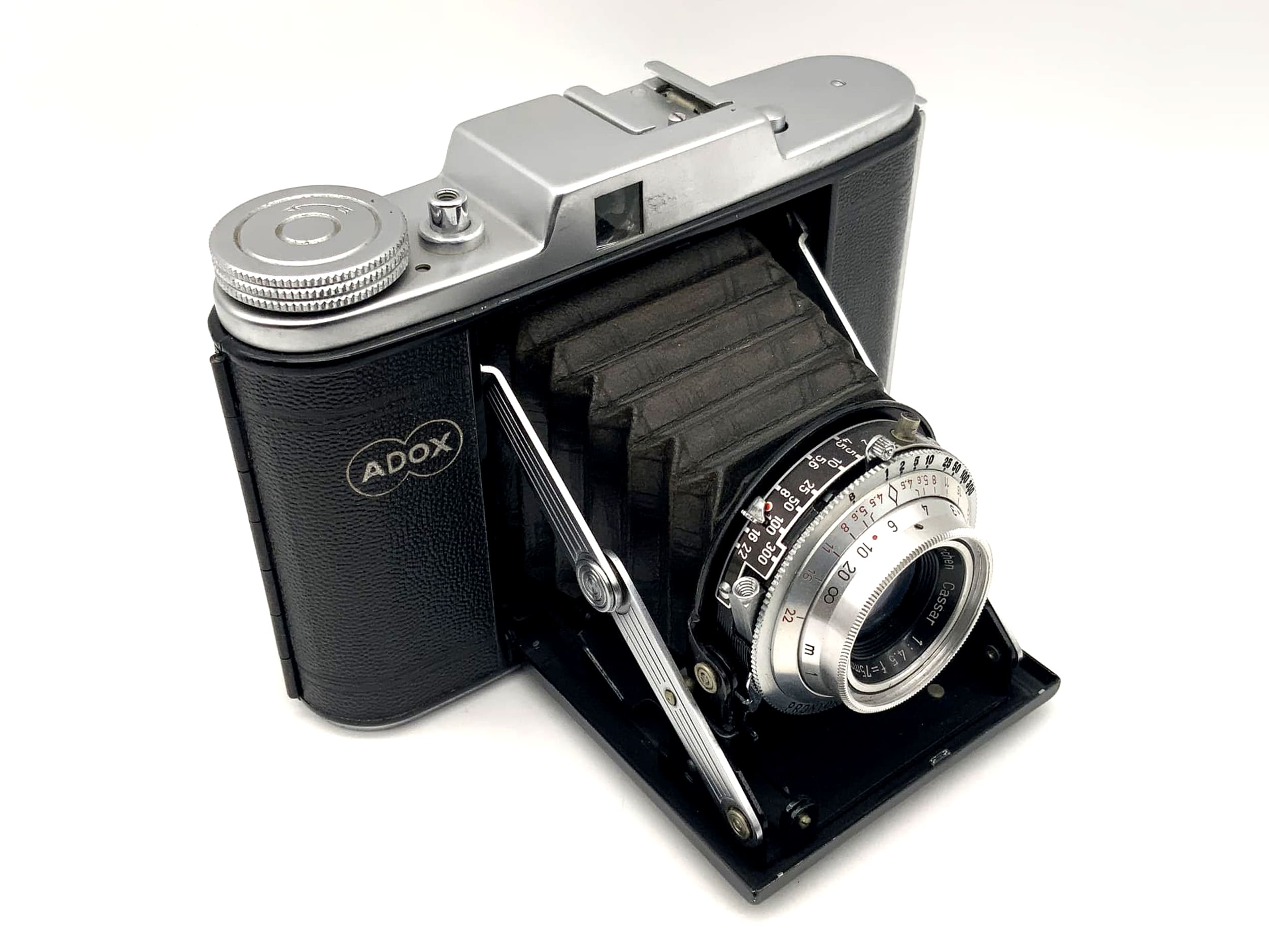 Appareil photo pliable Adox Golf avec objectif Steinheil Munich Cassar 1:4,5 f=75 mm Prontor-S