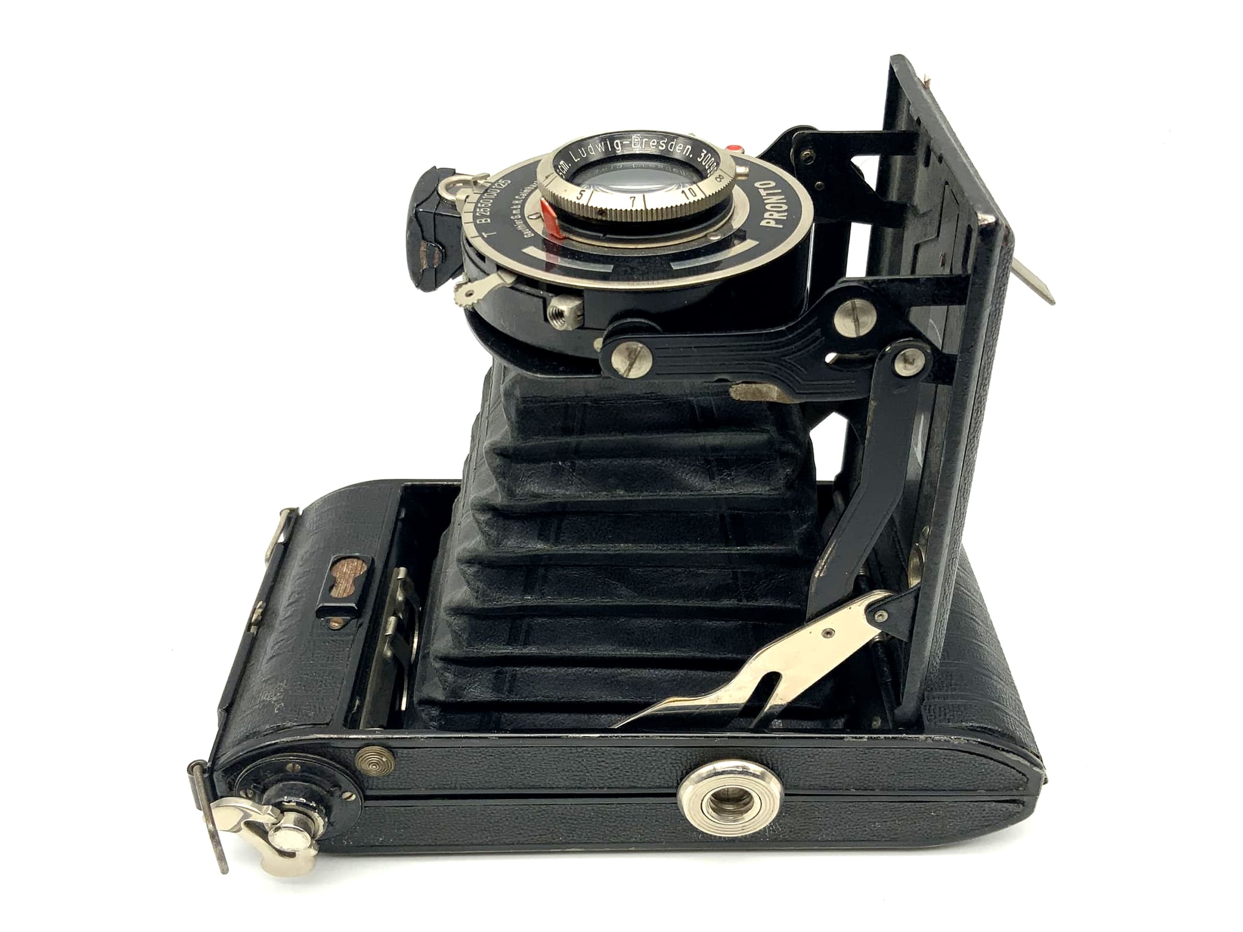 Appareil photo pliable Noris avec Victar 1:4,5 F=10,5cm Ludwig Dresden Pronto