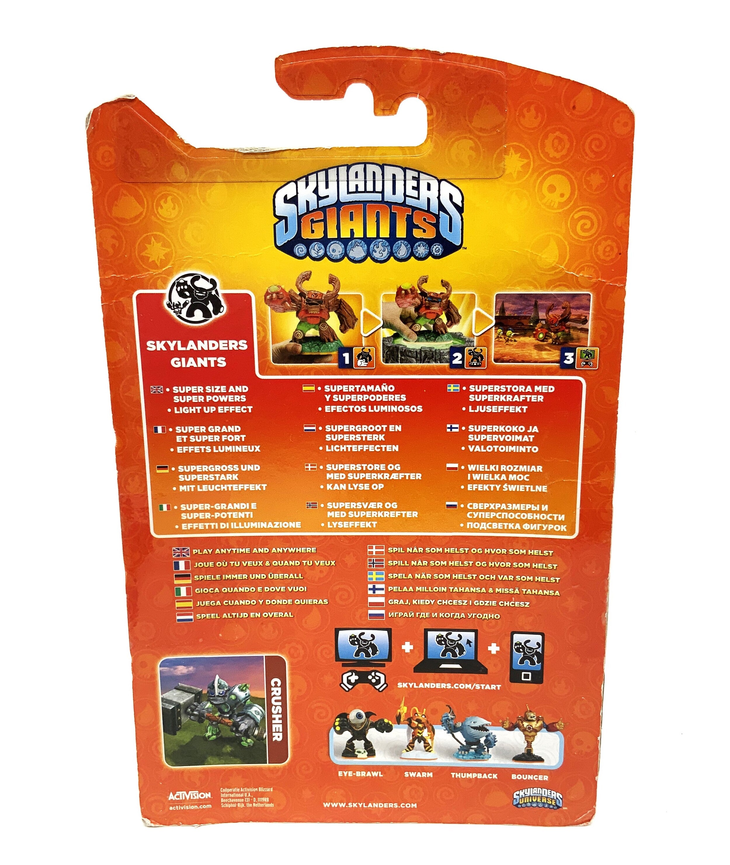 Skylanders Giants Crusher in OVP Kleber löst sich leicht