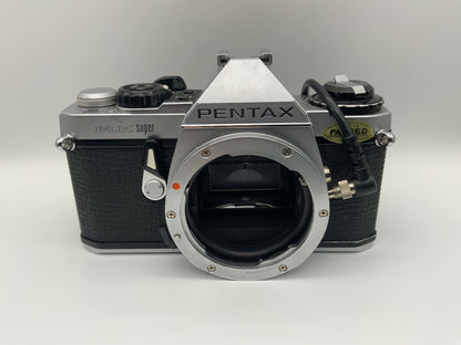 Asahi Pentax ME super 35mm SLR analog mit Databack (Dial Data ME)  (Pentax K)