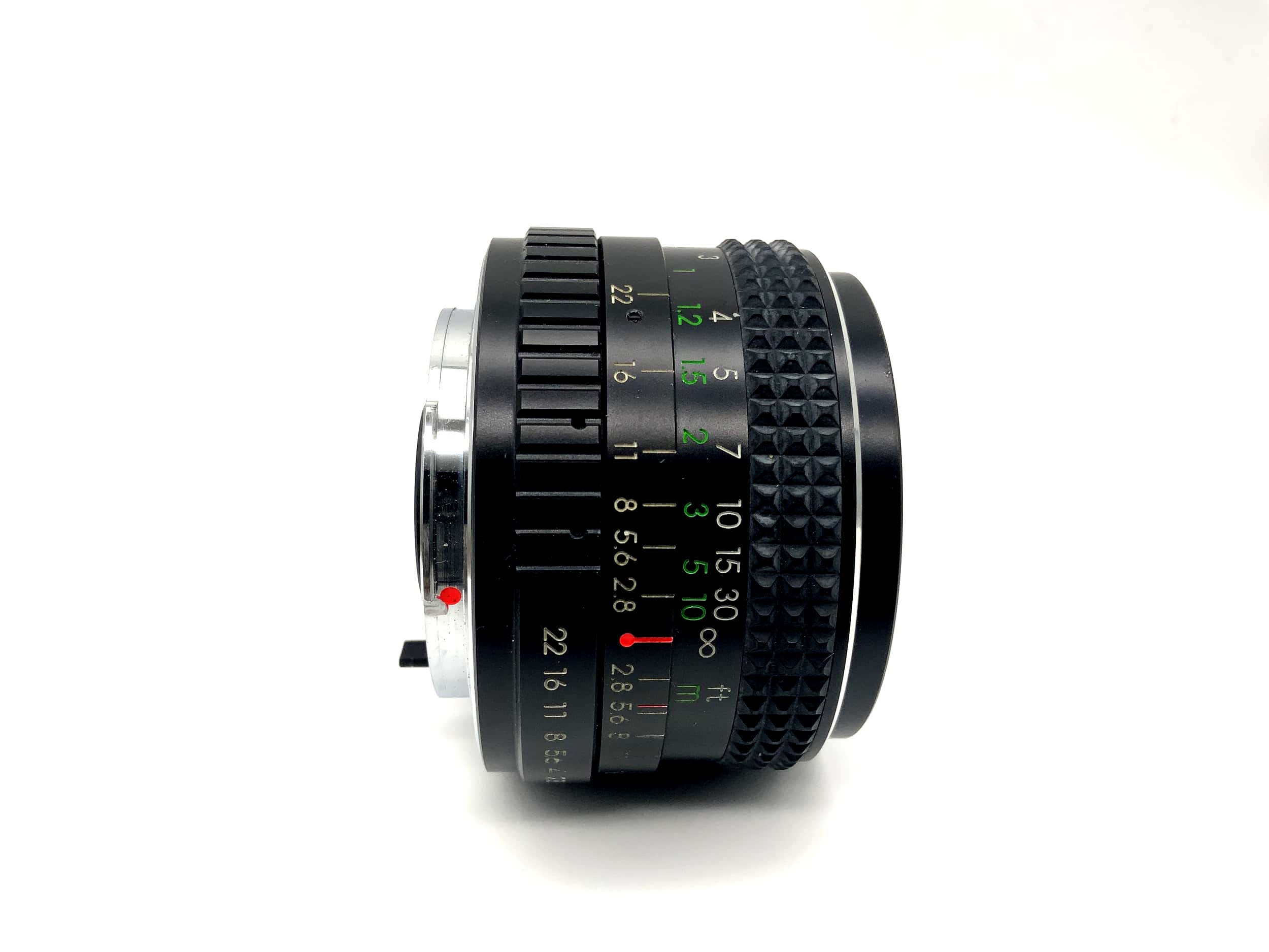 Objectif Petri 28 mm 1:2,8 multicouche pour appareil photo (Pentax K)