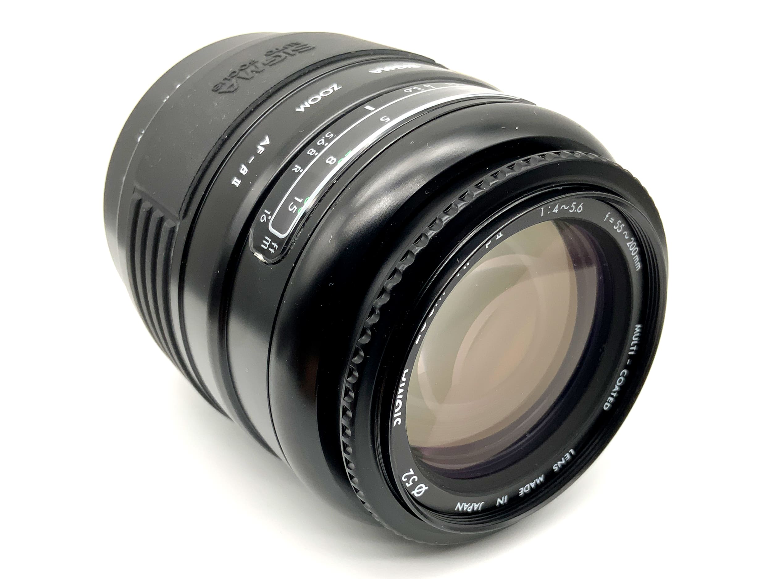 Objectif Sigma 55-200 mm 1:4-5,6 Zoom AF-ßII multicouche (Canon EF)