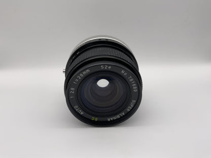 Albinar 28mm 1:2.8 Objektiv  Super SC Auto Kamera Camera Lens (Canon FD)